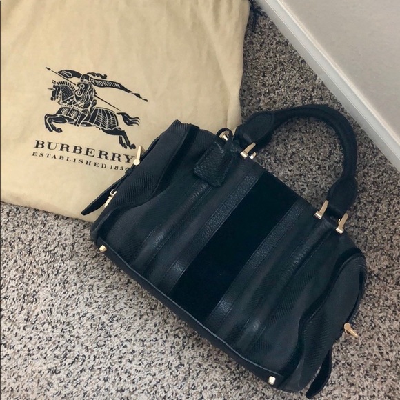Burberry Handbags - Burberry Check Canvas Nevinson Bowling Handbag
